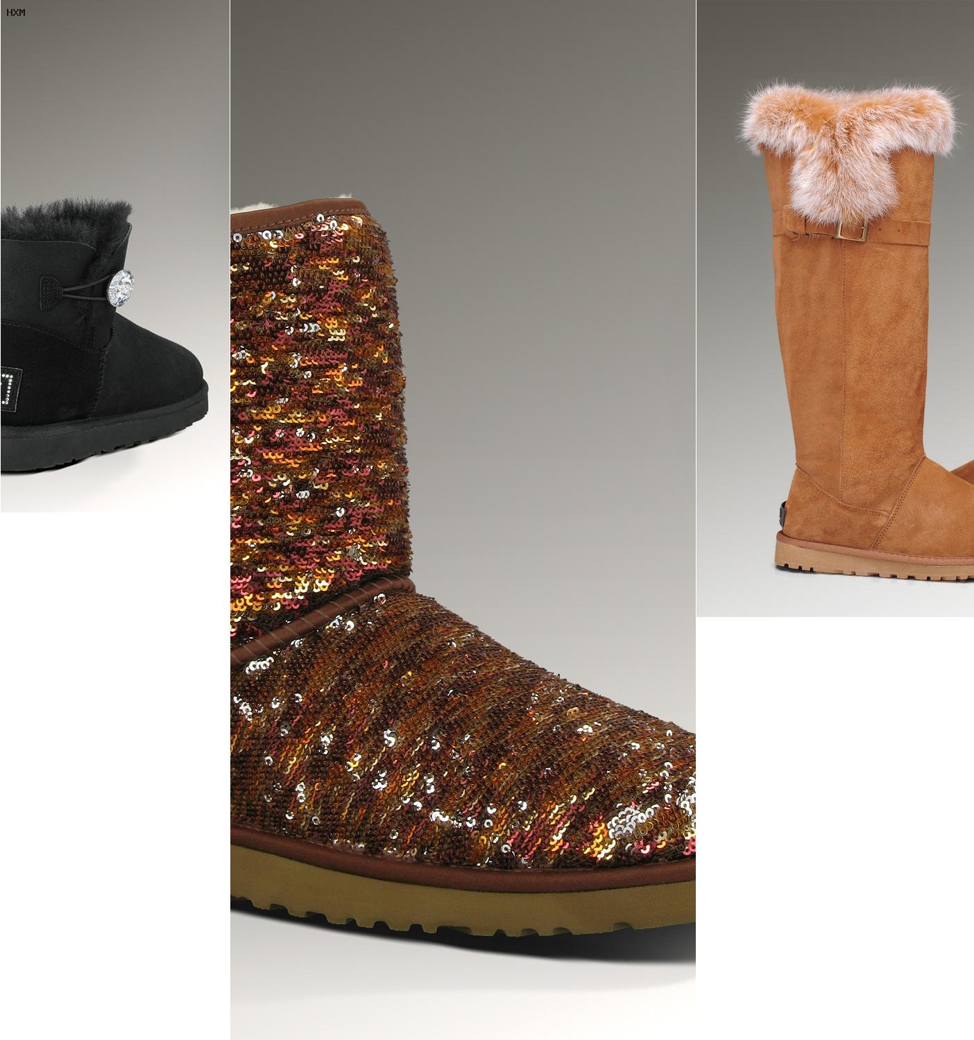 bottes style ugg cuir